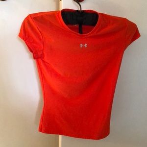Orange Under Armour work out shirt